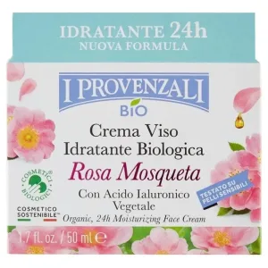 I provenzali – cremă hidratantă bio pentru față cu trandafir sălbatic, 50 ml
