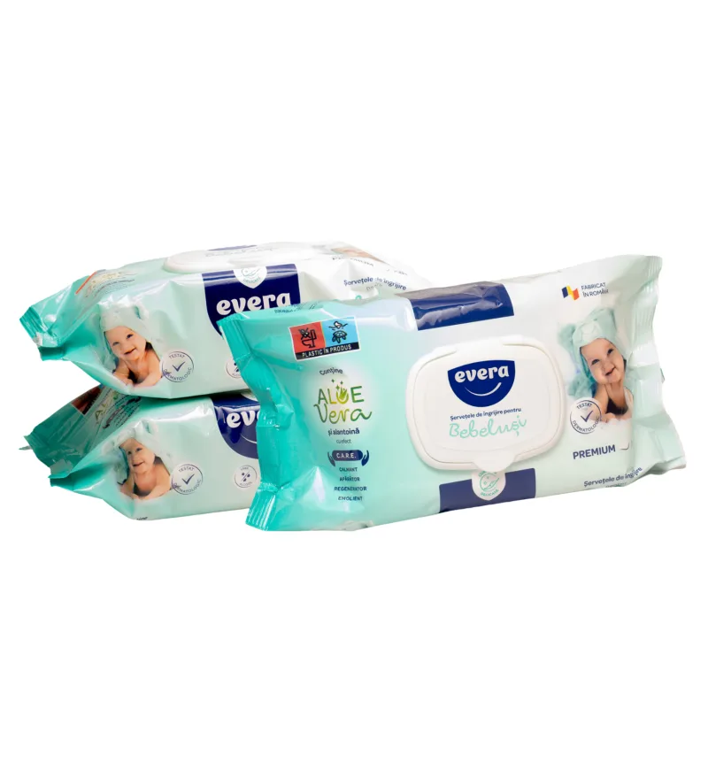 SERVETELE IGIENIZANTE EVERA 80BUC FILTRE AER CURAT — preț și oferte