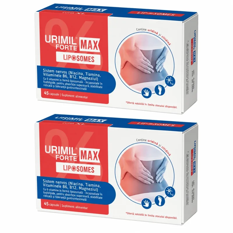 Urimil Forte Max Liposomes, 2x45 capsule, Naturpharma — preț și oferte