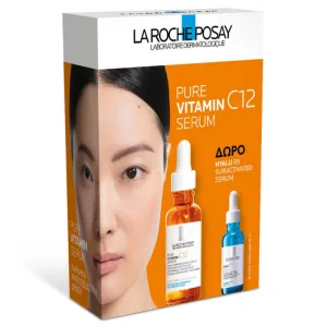 La Roche Posay Promo Pack Vitamin C12 Serum 30ml cu Hyalu B5 Serum Suractivat 10ml GRATUIT