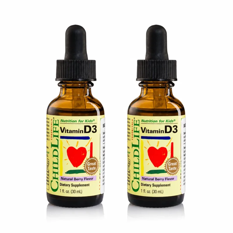 Vitamina D3 picături copii  500 UI Childlife Essentials, 2x30 ml, Secom — preț și oferte