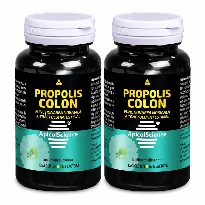 Propolis colon, 2x60 capsule, Apicolscience — preț și oferte