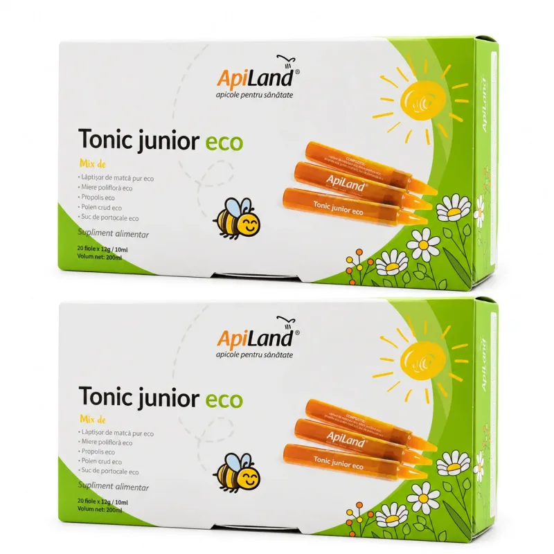 Tonic Junior Eco, 40 fiole x 10 ml, Apiland — preț și oferte