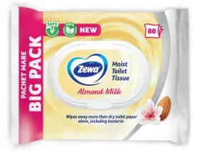 Zewa Hârtie igienică umedă almost milk, 80 buc — preț și oferte