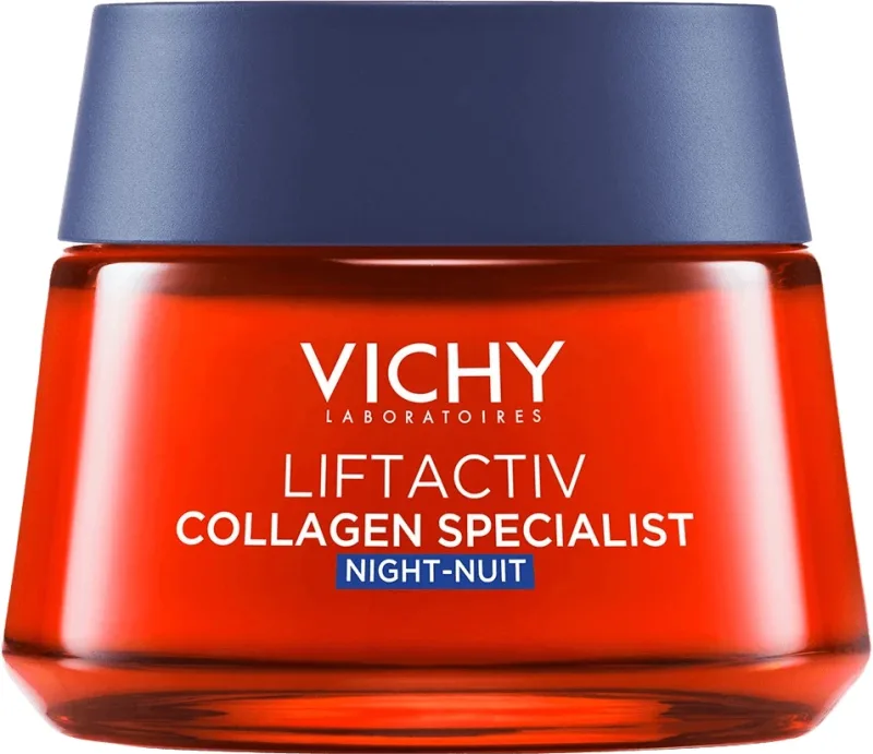 Vichy VICHY Liftactiv Colagen Specialist cremă de noapte împotriva ridurilor și a pierderii de colagen 50 ml — preț și oferte