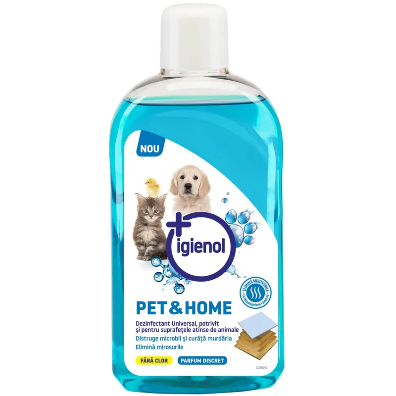 Detergent universal pentru suprafete atinse de animale Pet&Home, 1 litru, Igienol — preț și oferte