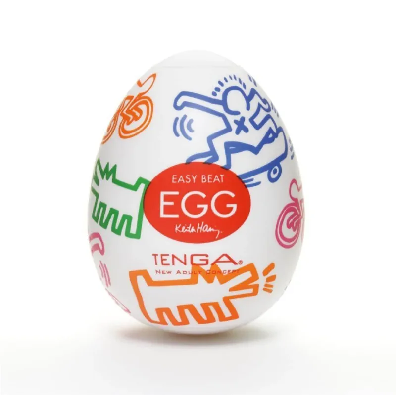 Tenga Easy Beat Egg Keith Haring Street Masturbator de unică folosință în formă de ou — preț și oferte