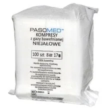 Comprese nesterile Pasomed 17 fire 8 straturi 5x5cm 1 pachet (100 bucăți) PasoFix — preț și oferte