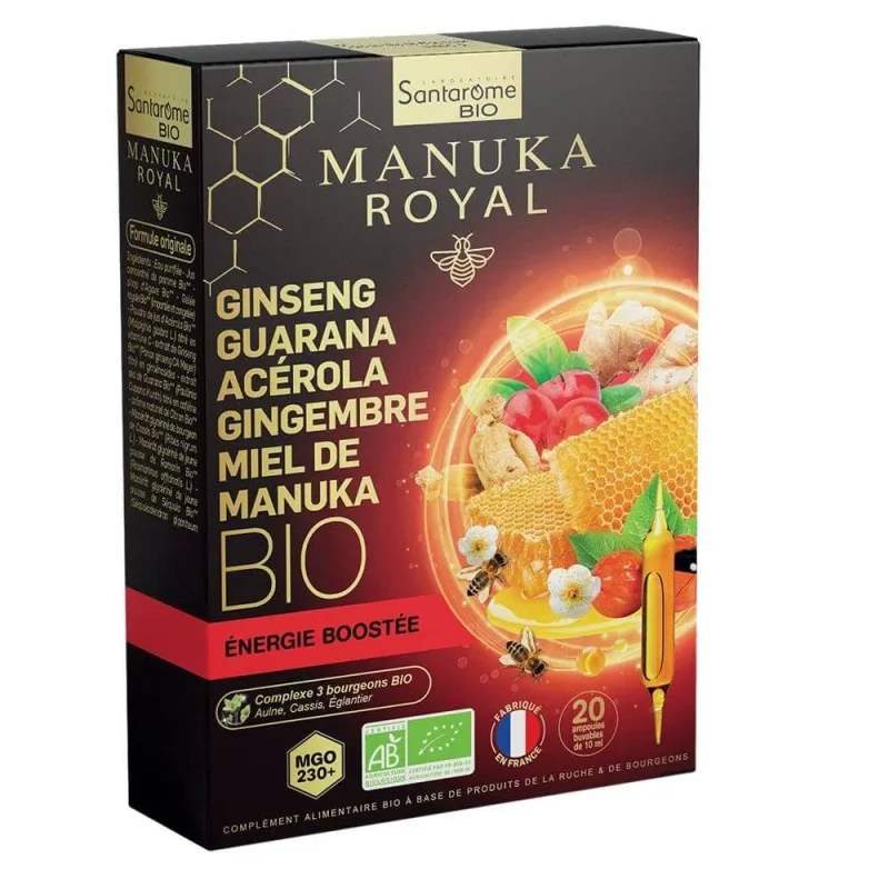 Santarome Manuka Royal Energia Boost Bio 20 10 ml fiole — preț și oferte