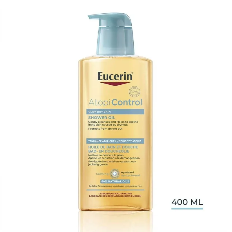 Eucerin Atopicontrol Ulei de baie și duș pentru piele uscată atopică 400 ml — preț și oferte