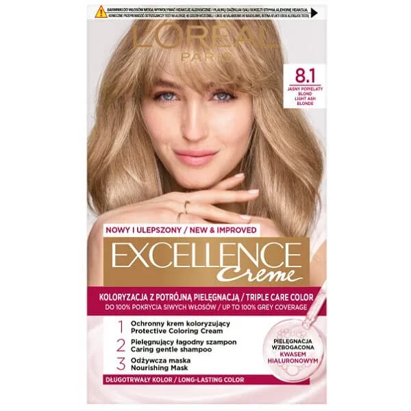L Oreal Paris Excellence Creme Colorant pentru păr 8.1 Blond deschis cenușiu — preț și oferte