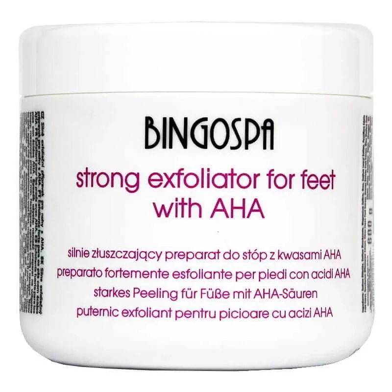 BingoSpa Preparat puternic exfoliant pentru picioare cu acizi AHA, 600g Bingo Cosmetics — preț și oferte