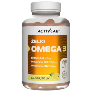 Activlab Pharma Omega 3 geluri, aromă de lime și lămâie, 60 bucăți