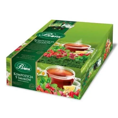 BiFix Compoziție ceai de fructe 9 arome, 90 pungi — preț și oferte