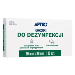 APTEO Tampoane dezinfectante 30 mm x 30 mm, 10 buc.