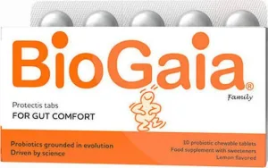 BioGaia ProTectis Family Probiotice pentru Adulți și Copii 10 tablete masticabile Lămâie