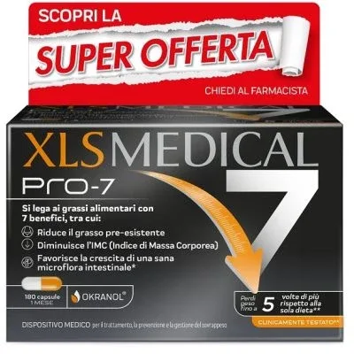 Xls medical pro-7 180 capsule reducere de preț — preț și oferte