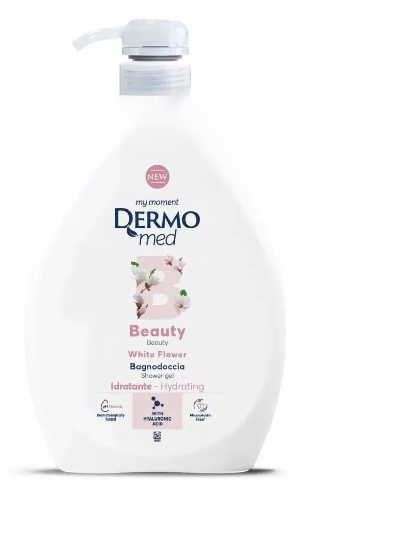 DERMOMED White Flower Gel de duș 1000 ml cu pompă — preț și oferte