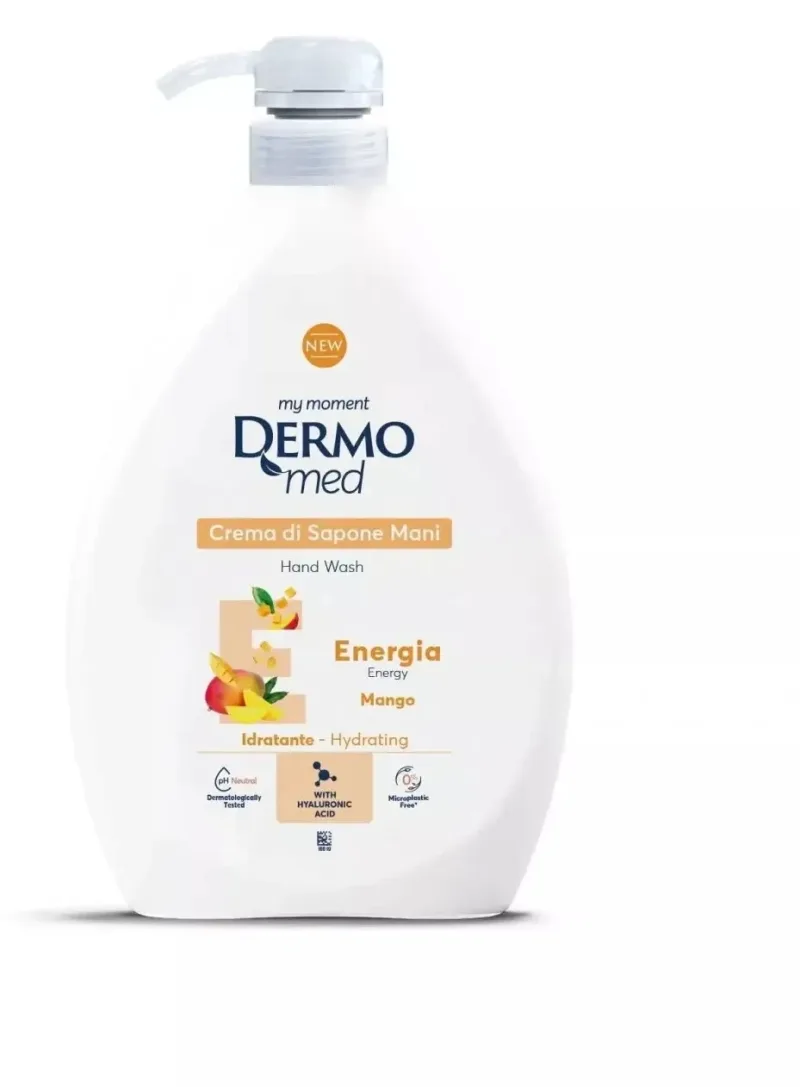 DERMOMED Săpun lichid Mango Energy 1000 ml cu pompă — preț și oferte