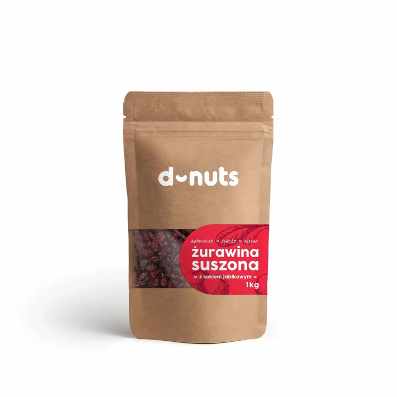 D-nuts Merișoare uscate fără zahăr cu suc de mere 1 kg — preț și oferte