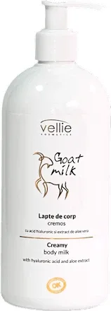 Vellie Loțiune de corp cremoasă Goat's Milk, 500 ml