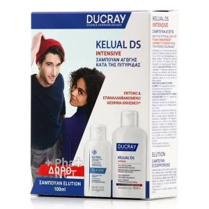 Ducray | Promo Kelual Kelual DS Șampon intensiv anti-mătreață Șampon tratament anti-mătreață 100ml &amp; Șampon Elution 100ml | 1 set
