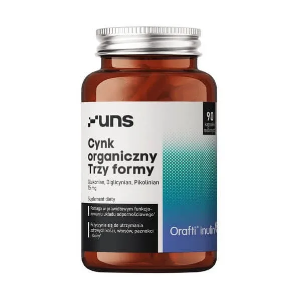 Uns Organic Zinc Trei forme, capsule tari, 90 buc. — preț și oferte
