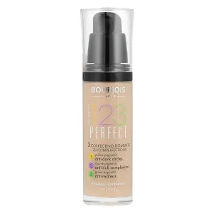 Bourjois 1, 2, 3 Perfect, fond de ten cu acoperire medie, 53 Light Beige, 30 ml