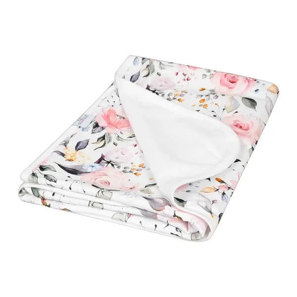 Babymatex Ines, pătură din bumbac cu două fețe, model: floare, 75 cm x 100 cm, 1 buc. — preț și oferte