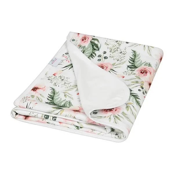 Babymatex, pătură din bambus cu două fețe 75x100 cm, alb-roz, 1 buc. — preț și oferte