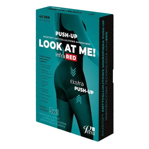 Look At Me! by Veera, colanți anti-celulită Push-Up cu microfibră, culoare negru, mărime XXL — preț și oferte
