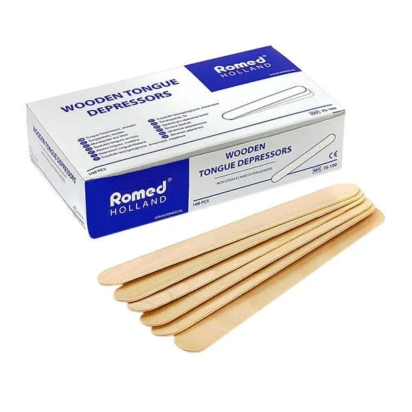 Romed, spatule ENT, lemn, 100 buc. — preț și oferte