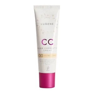 Lumene CC Color Correcting Cream, cremă CC corectoare SPF 20, 00 Ultra Light (W), 30 ml