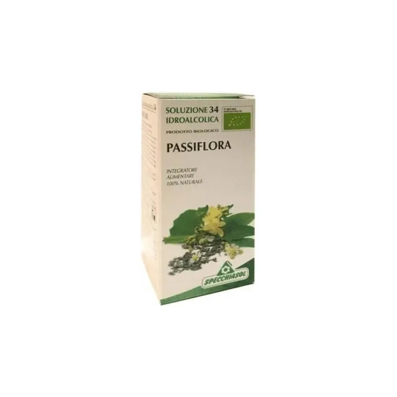 Specchiasol soluție hidroalcoolică 34 Passiflora incarnata 50 ml – supliment pentru somn și starea de spirit — preț și oferte