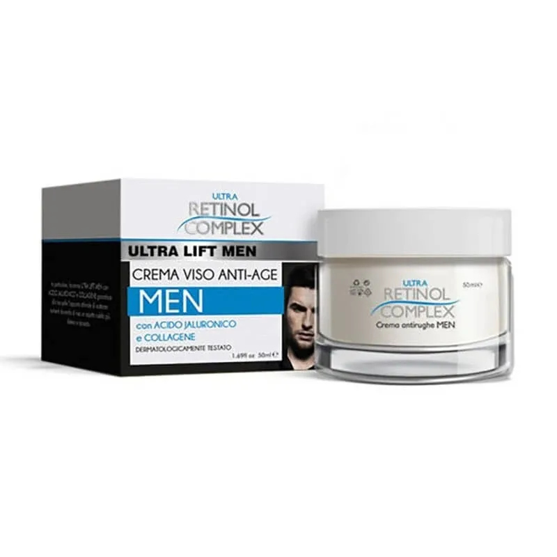 Retinol complex Ultra lift men – cremă de față regenerantă anti-îmbătrânire pentru bărbați, 50 ml — preț și oferte