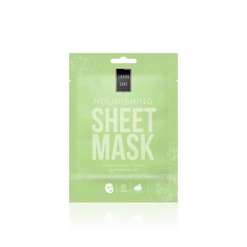 LAVISH CARE Sheet Mask Nourishing Boost me Nourishing Face Mask 25g (Verde) — preț și oferte