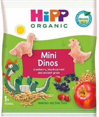 HiPP Mini Dinos Dinosaurs Produs organic din cereale și sucuri de fructe De la anul 1 30gr — preț și oferte