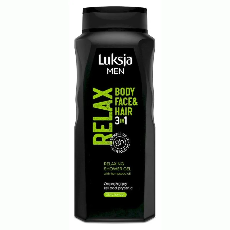 Sampon si gel de dus barbati 3 in 1 RELAX, Luksja | 500 ml LUKSJA INFINITY — preț și oferte