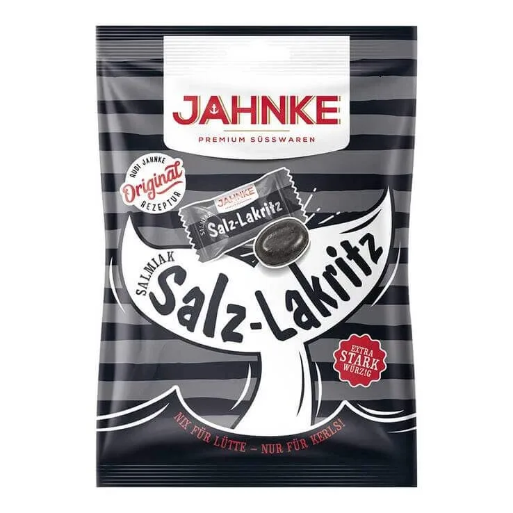 Bomboane de lemn dulce cu sare Salmiak de la Jahnke, 125 g bomboane — preț și oferte