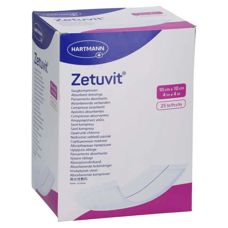 Tampoane absorbante Zetuvit sterile 10x10cm 25 buc. — preț și oferte