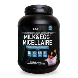EAFIT MILK & EGG 95 MICELAR 750 g, aromă de căpșuni