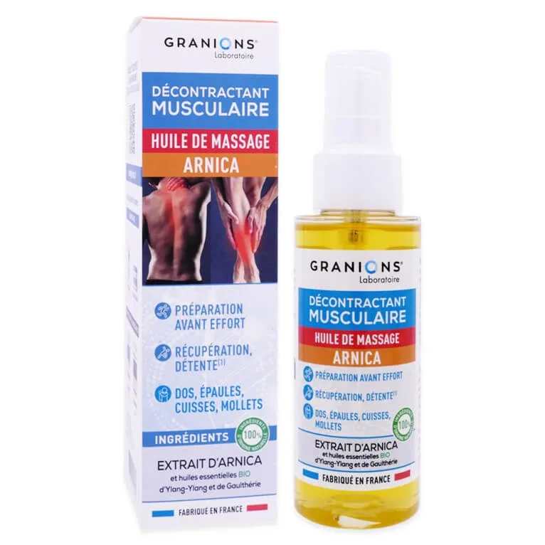 GRANIONS PENTRU RELAXAREA MUȘCHILOR – ULEI DE MASAJ CU ARNICA 100 ML — preț și oferte