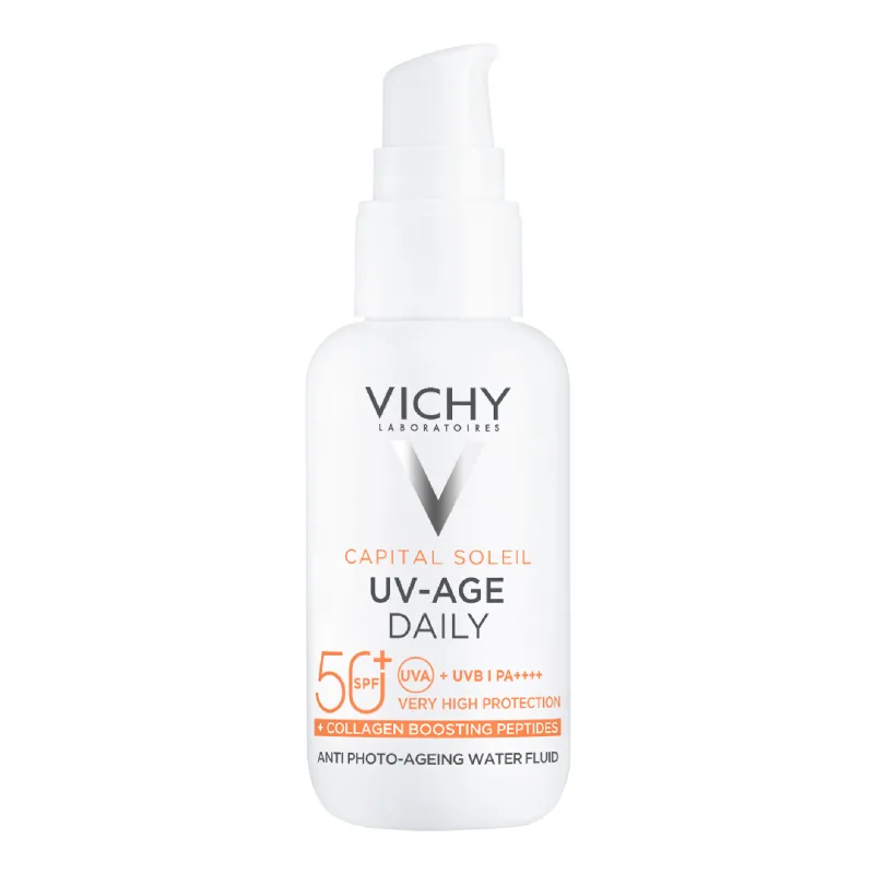 Fluid apos anti-fotoimbatranire SPF50+ Capital Soleil UV-AGE DAILY, 40 ml, Vichy — preț și oferte