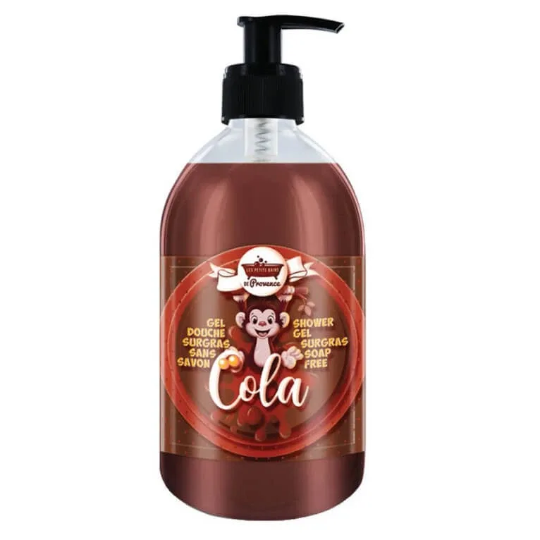 LES PETITS BAINS DE PROVENCE GEL DE DUȘ FĂRĂ SĂPUN PENTRU COPII CU AROMĂ DE COLA 500 ML — preț și oferte