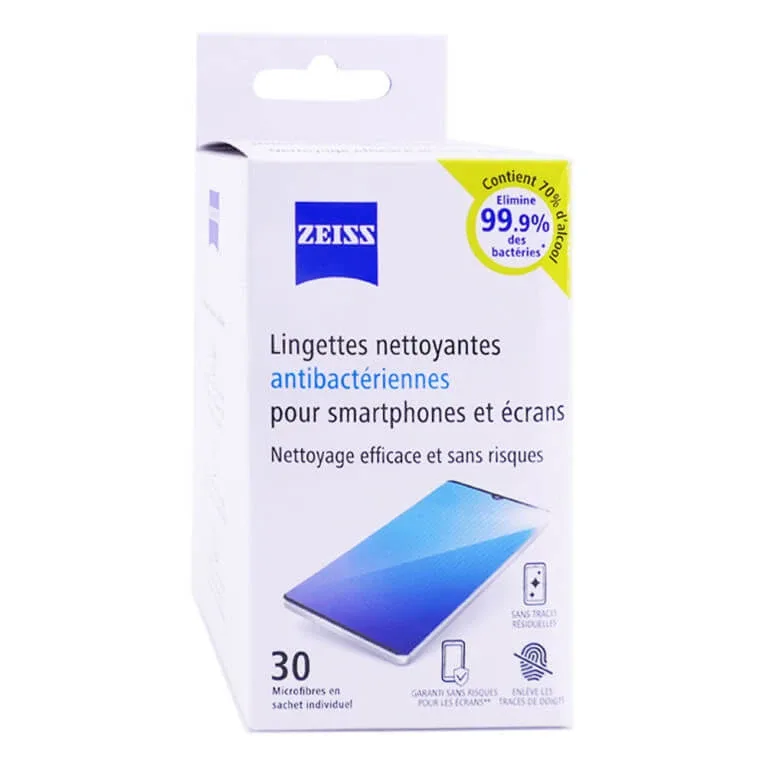 ZEISS Șervețele de curățare antibacteriene, 30 de șervețele — preț și oferte