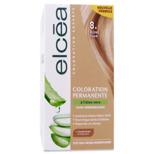 ELCEA VOPSEA PERMANENTĂ CU ALOE VERA BLOND DESCHIS N°8