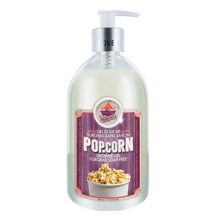 LES PETITS BAINS DE PROVENCE GEL DE DUȘ FĂRĂ SĂPUN POP CORN 500 ML — preț și oferte