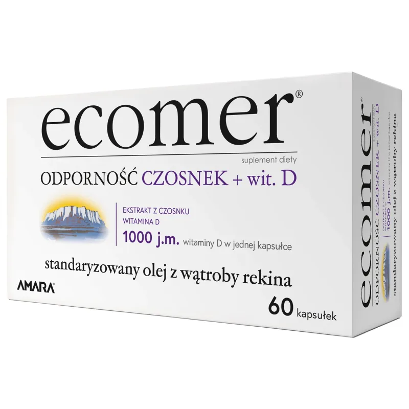 Ecomer Imunitate Usturoi + Vit. D3, 60 capsule — preț și oferte