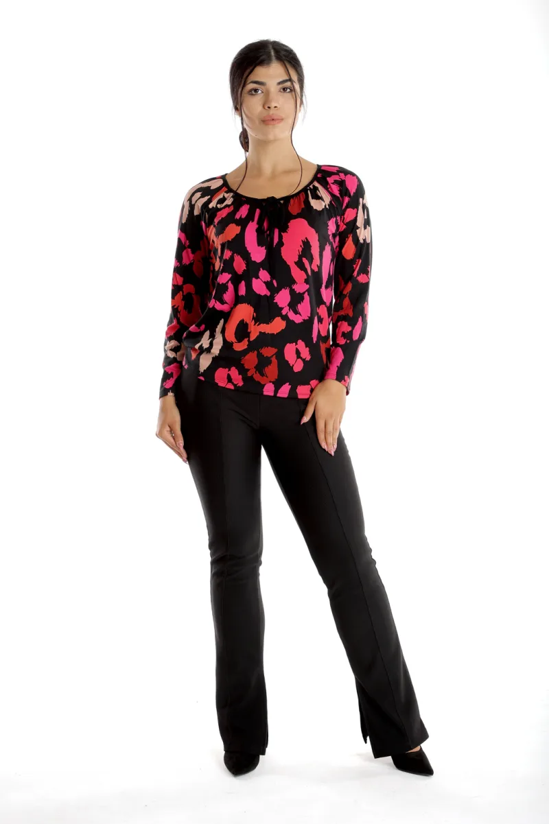 Bluza ie CI23082 SIZE negru & ciclame, Cesy | marimea XXXL CESY INFINITY — preț și oferte