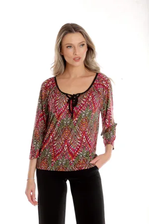 Bluza ie CP24019 magenta & verde, Cesy | marimea M